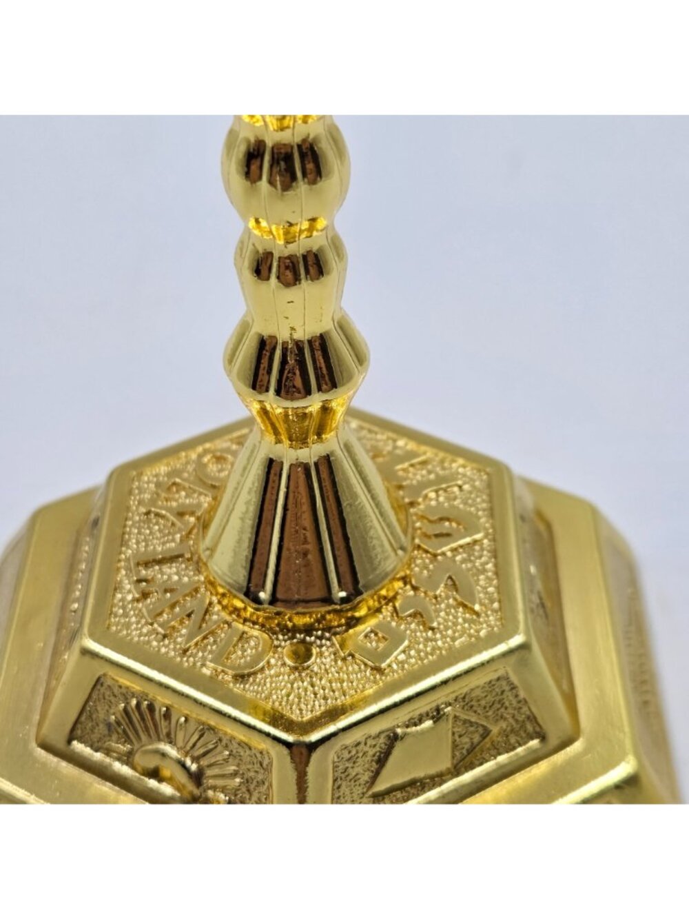 7 Taper Holy Land Symbols of the 12 Tribes of Israel Menorah Hexagonal Base - Picture 11 of 16